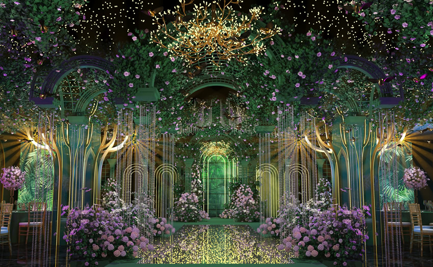 兴安奇妙森林婚礼堂效果展示