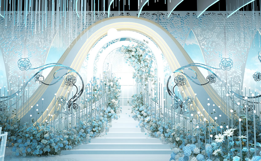 兴安釡香烙馍村水晶厅效果展示